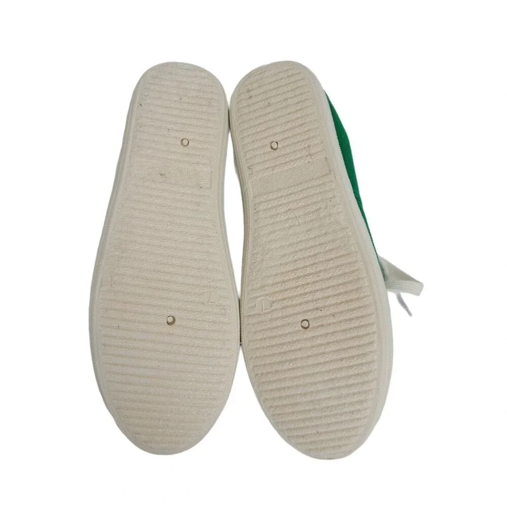 Green‎ Canvas Lace Up Sneakers Women's Size 7 Casual Everyday Comfort